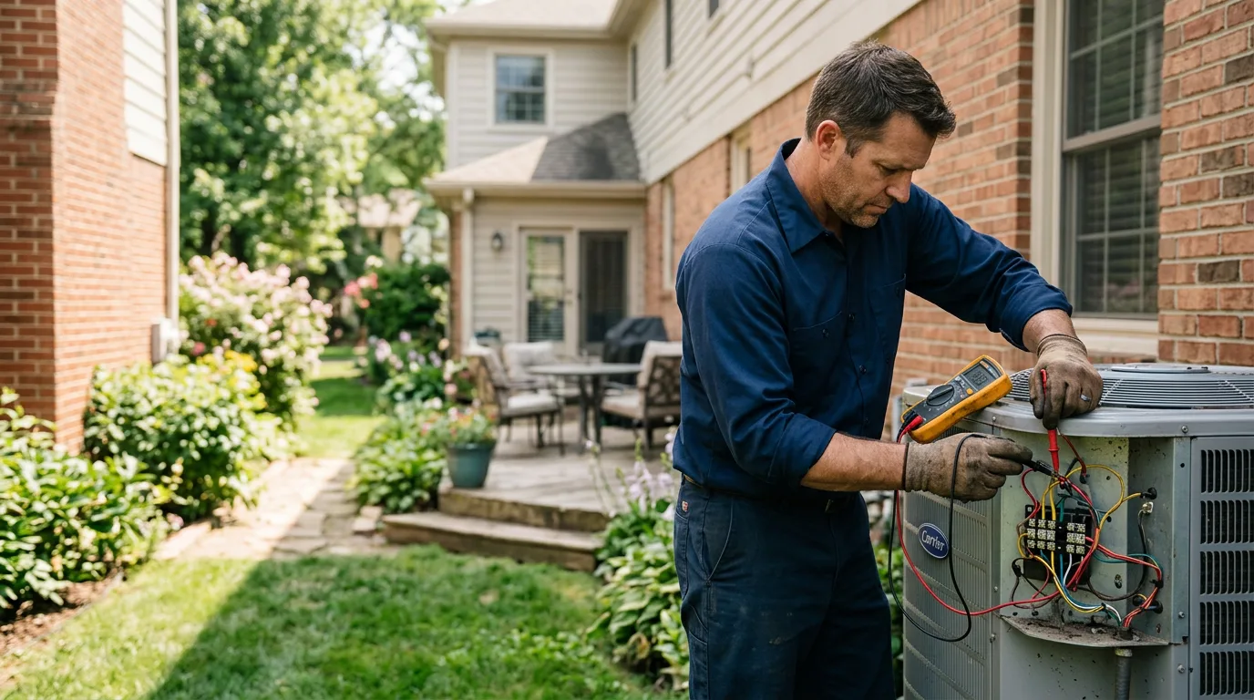 HVAC technician working near Scottsburg, VA